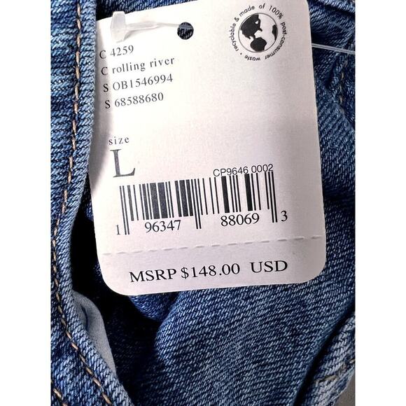 We The Free Camilla Slim Bootcut new denim overalls Y2K, 2000s Fashion - Picture 9 of 9